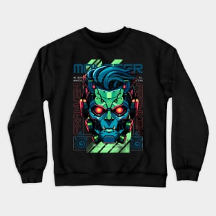 Mecha Monster, Mecha Frankenstein Crewneck Sweatshirt